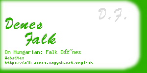 denes falk business card